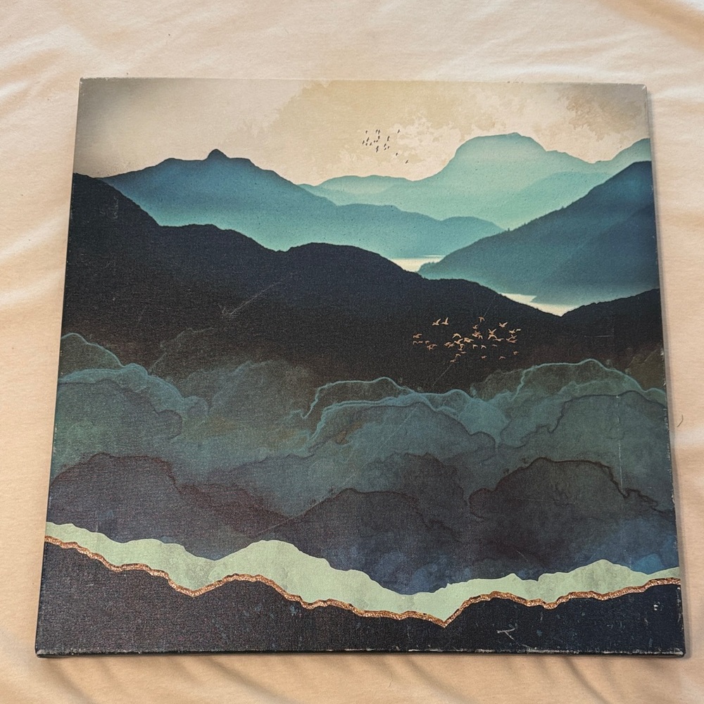 iCanvas Indigo Mountains